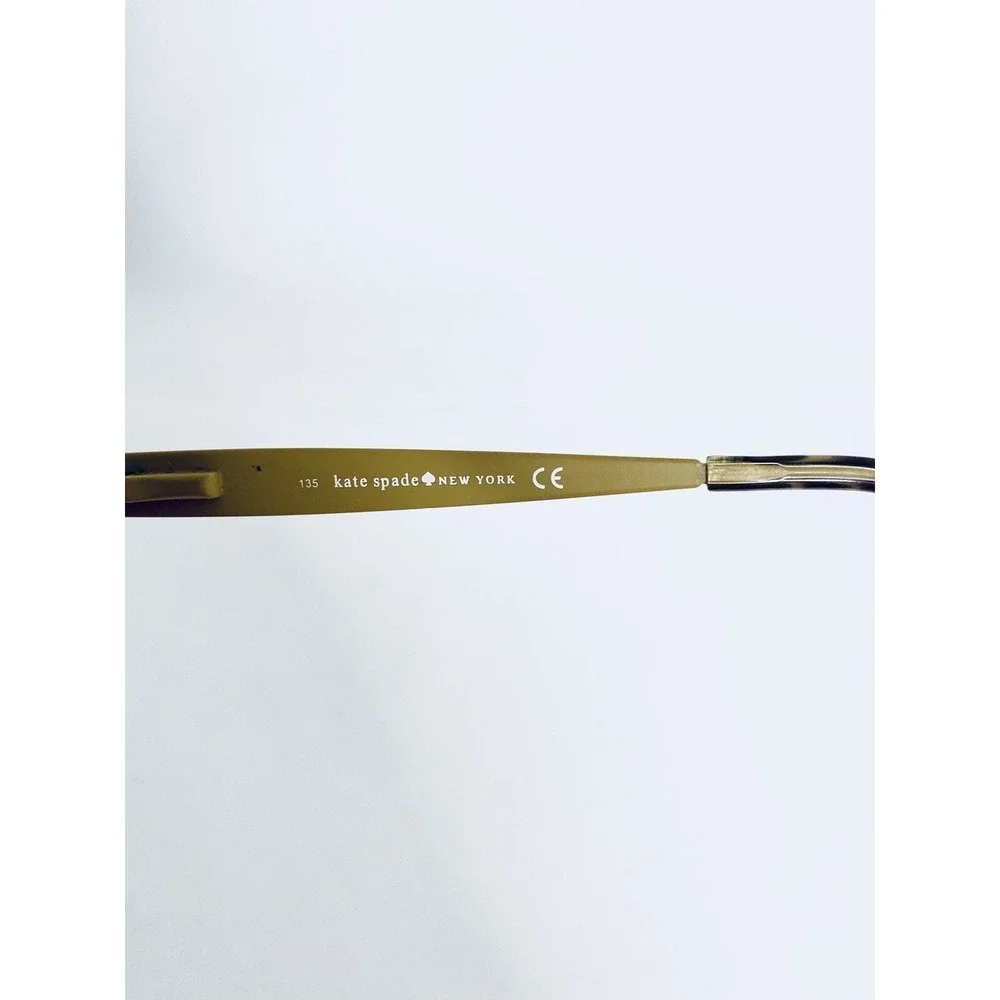 Kate Spade NY Black Leopard Cat Eye Rectangular Glasses Leanne 51 16 135